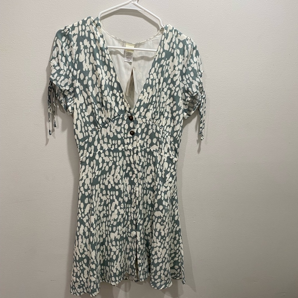 L*Space Sage + White Valentina Dress (S)